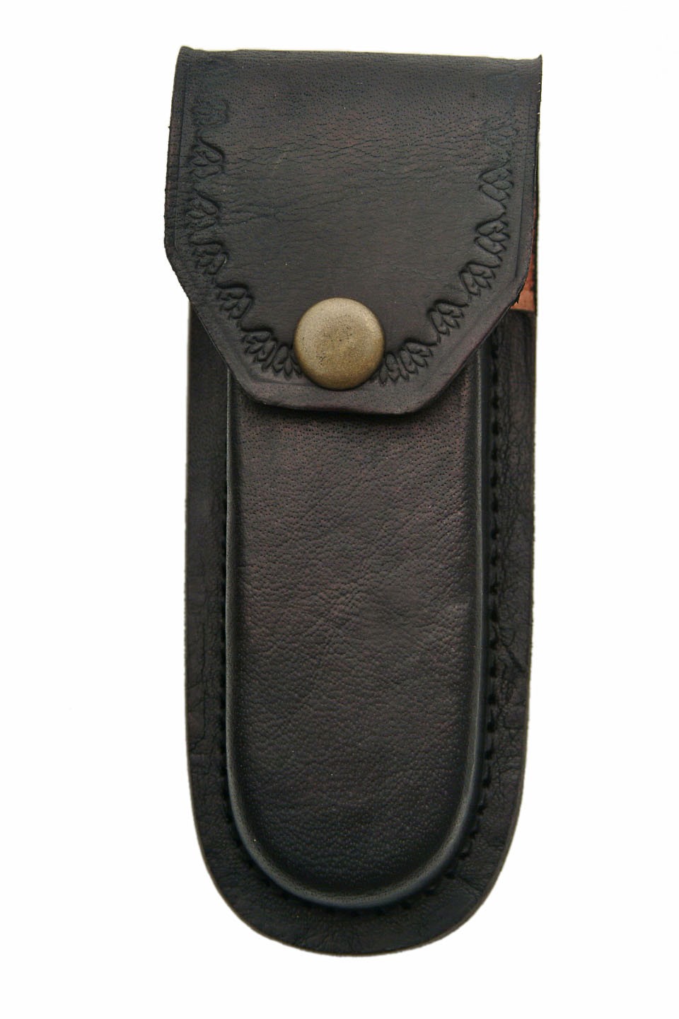 HEAVY DUTY BLACK LEATHER SHEATH