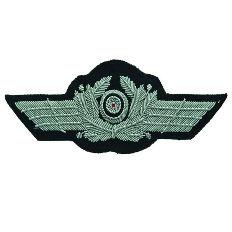  GERMAN LUFTWAFFE BULLION CAP WREATH W/ COCKADE