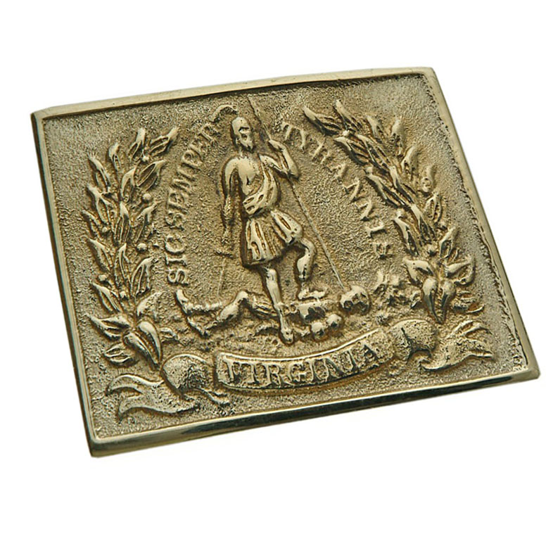 CSA VIRGINA PLATE  GLADIATOR BRASS